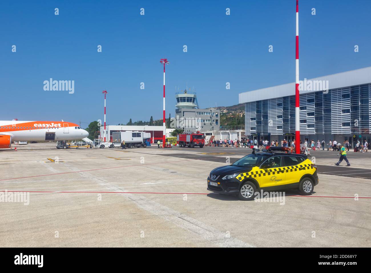 Kefalonia, Griechenland - 20. September 2020: Terminalgebäude des Flughafens Kefalonia in Griechenland. Stockfoto