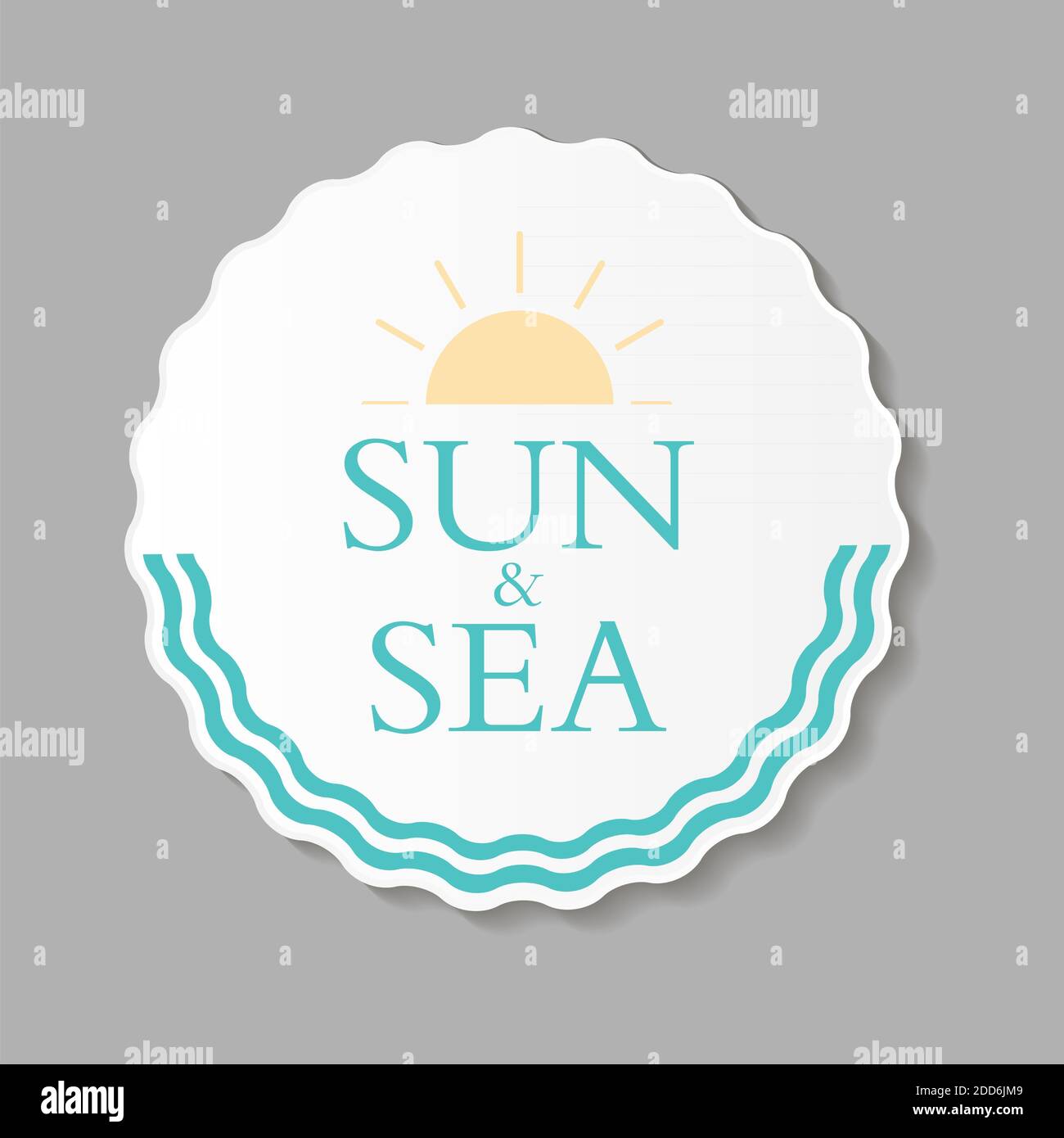 Abstraktes Design Holiday Label Illustration Stockfoto