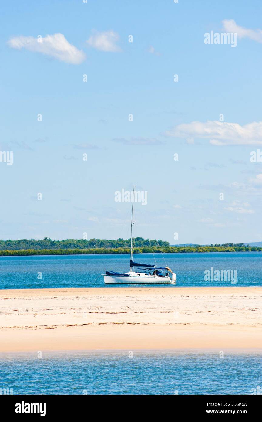 Segelschiff auf Fraser Island, Queensland, Australien Stockfoto