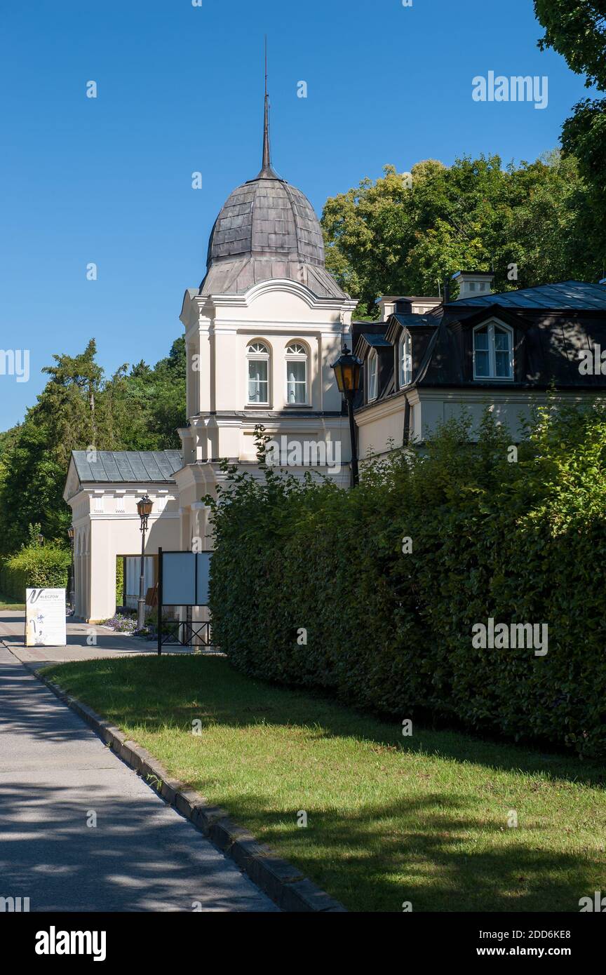 Anlage aus dem 18. und 19. Jahrhundert, Nałęczów, Puławy County, Woiwodschaft Lublin, Polen Stockfoto