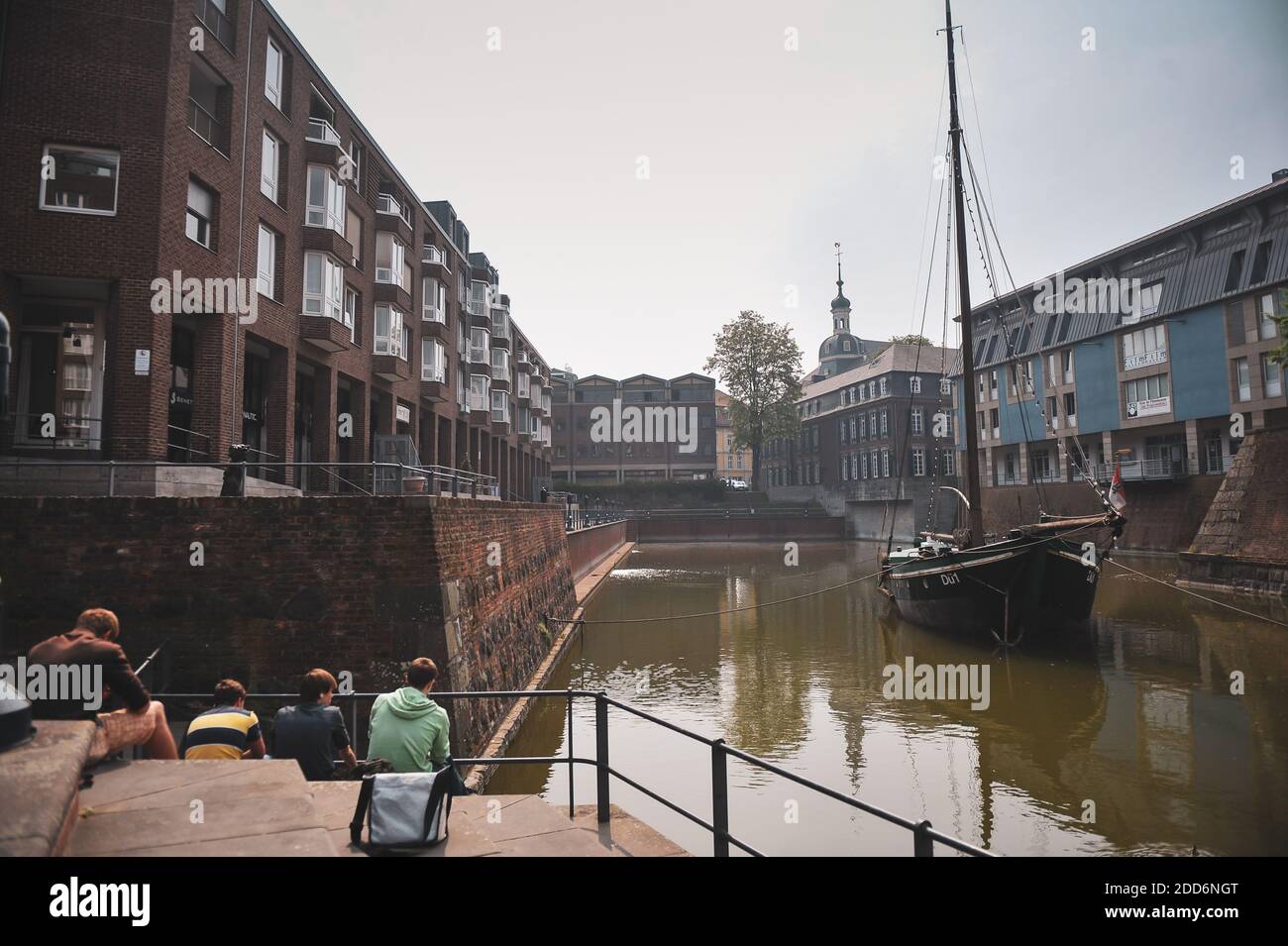 Düsseldorf, Deutschland - 10. Mai 2010: Details mit einem Ort in Düsseldorf, Deutschland. Stockfoto