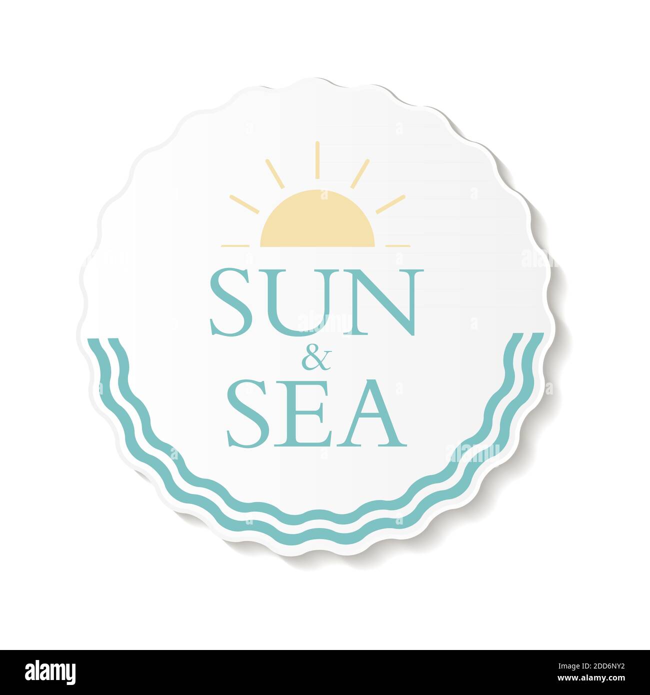 Abstraktes Design Holiday Label Illustration Stockfoto