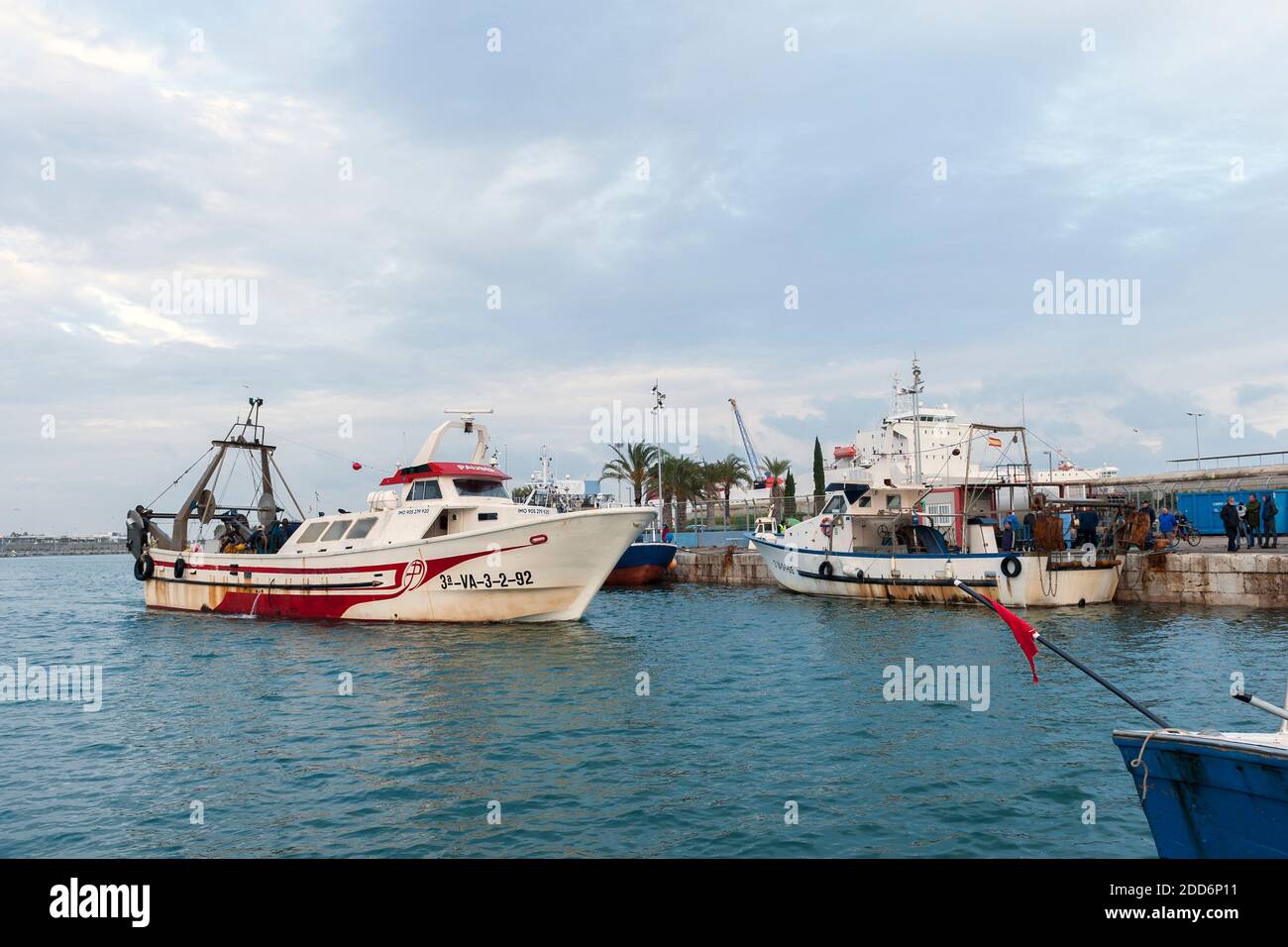 Puerto de Valencia Stockfoto