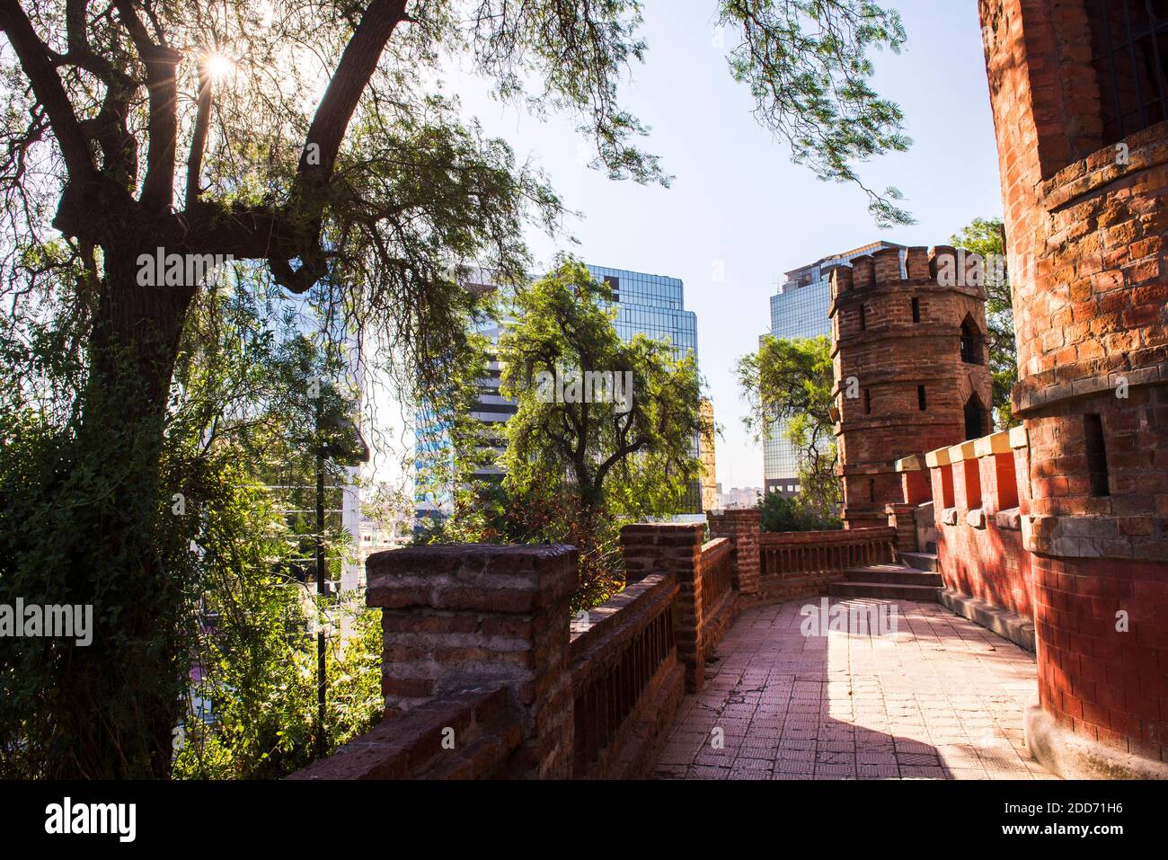 Cerro Santa Lucia (Santa Lucia Hill), Santiago, Provinz Santiago, Chile, Südamerika Stockfoto