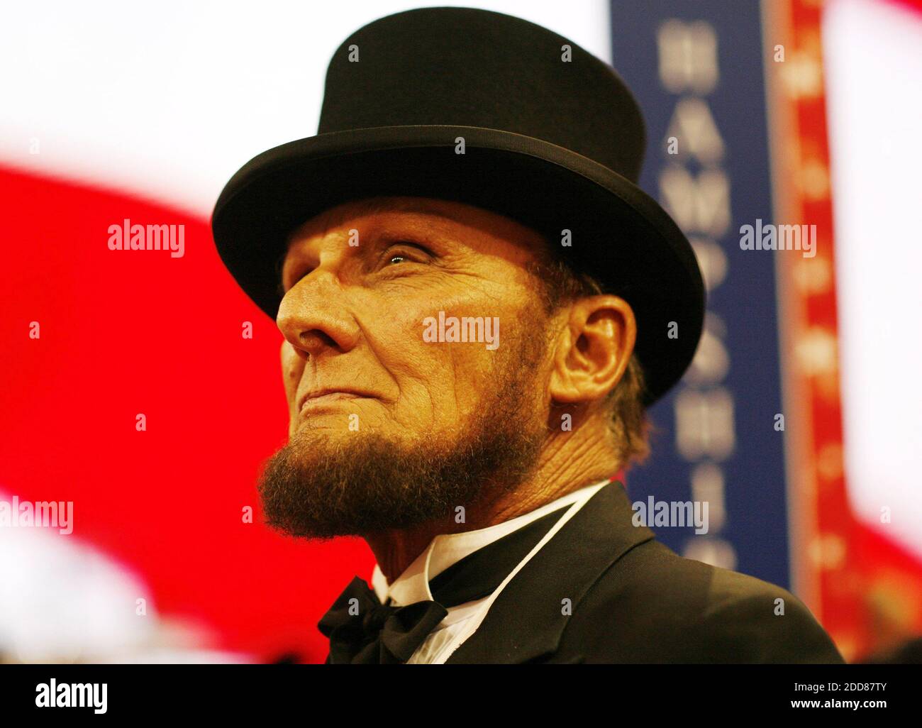 KEIN FILM, KEIN VIDEO, KEIN TV, KEIN DOKUMENTARFILM - Delegierter George Englebach hat einen Abraham Lincoln Blick während der Republikanischen Nationalversammlung im Xcel Energy Center in St. Paul, MN, USA am Dienstag, 2. September 2008. Foto von Brian Baer/Sacramento Bee/MCT/ABACAPRESS/COM Stockfoto