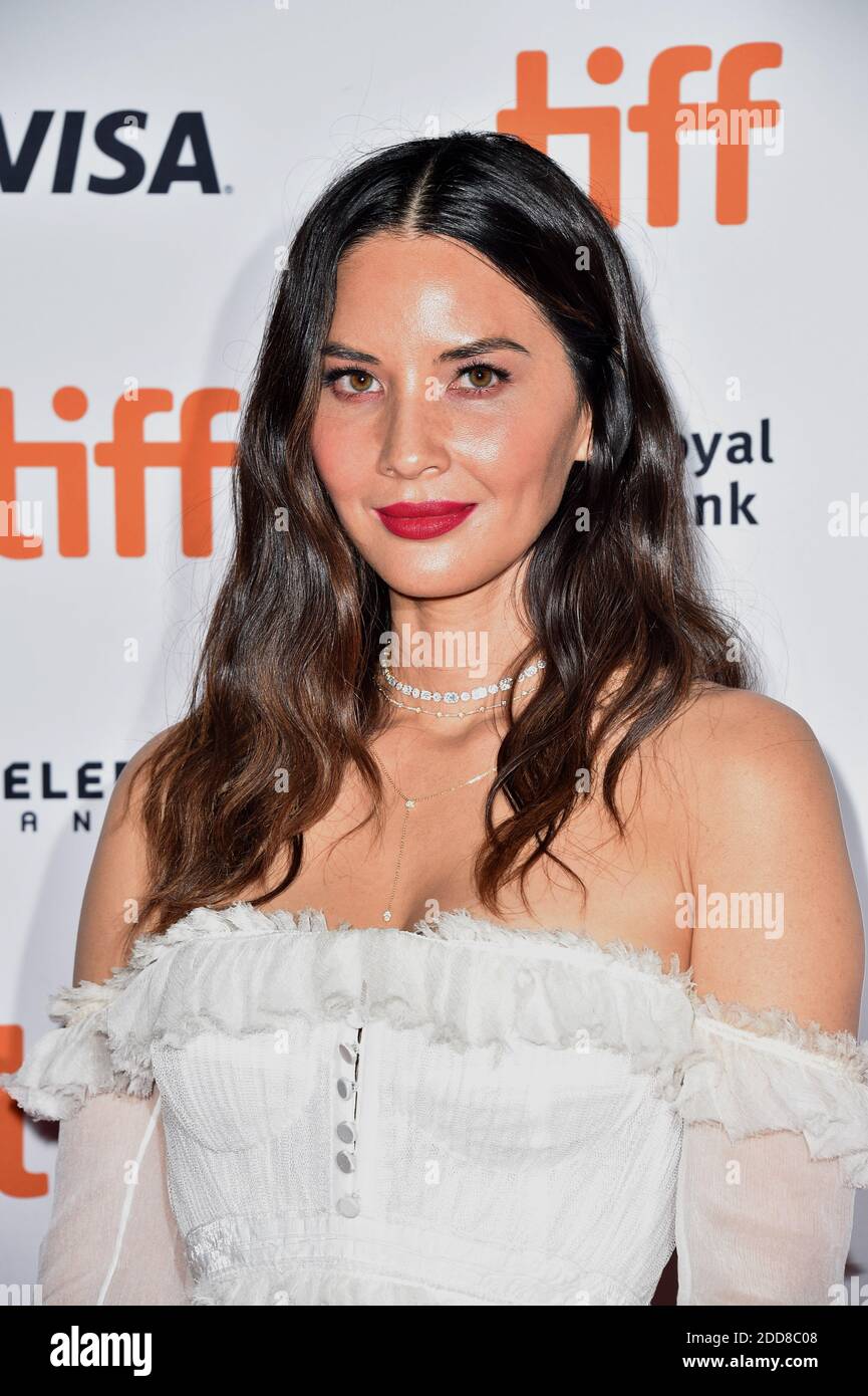 Olivia Munn nimmt an der Predator-Vorführung Teil, die am 6. September 2018 im Ryerson Theatre während des Toronto International Film Festival in Toronto, Kanada, stattfand. Foto von Lionel Hahn/ABACAPRESS.com Stockfoto