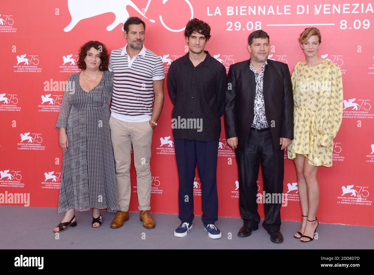 Noemie Lvovsky, Laurent Lafitte, Louis Garrel, Pierre Schoeller und Celine Sallette bei der UN Peuple et Son ROI Photocall im Rahmen des 75. Internationalen Filmfestivals von Venedig (Mostra) am 07. September 2018 in Venedig, Italien. Foto von Aurore Marechal/ABACAPRESS.COM Stockfoto