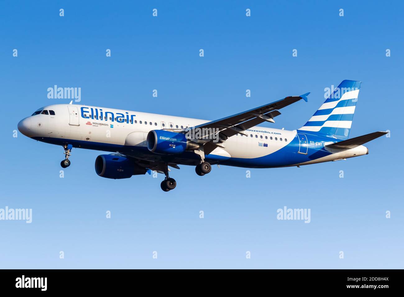 Athen, Griechenland - 21. September 2020: Ellinair Airbus A320 am Flughafen  Athen in Griechenland. Airbus ist ein europäischer Flugzeughersteller mit  Sitz in To Stockfotografie - Alamy