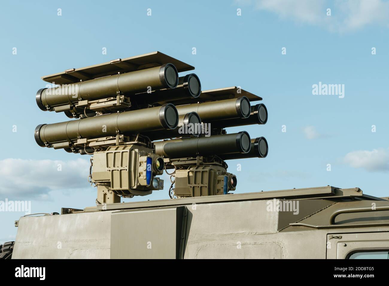 Kornet Panzerabwehrrakete System. Das Flaggschiff der Luftverteidigung der russischen Streitkräfte. Stockfoto