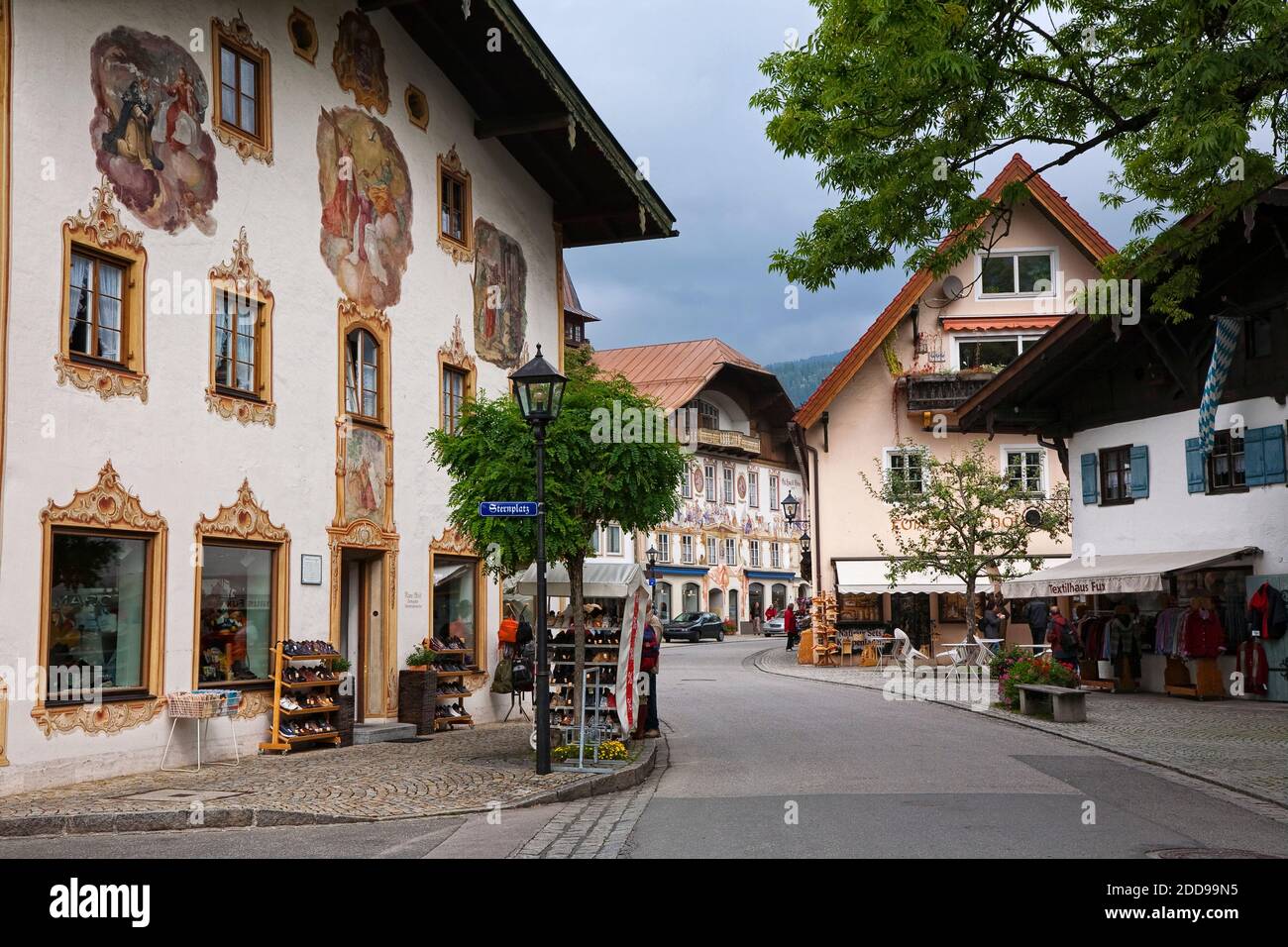 Oberammergau, Garmisch-Partenkirchen, Oberbayern, Bayern, Deutschland Stockfoto