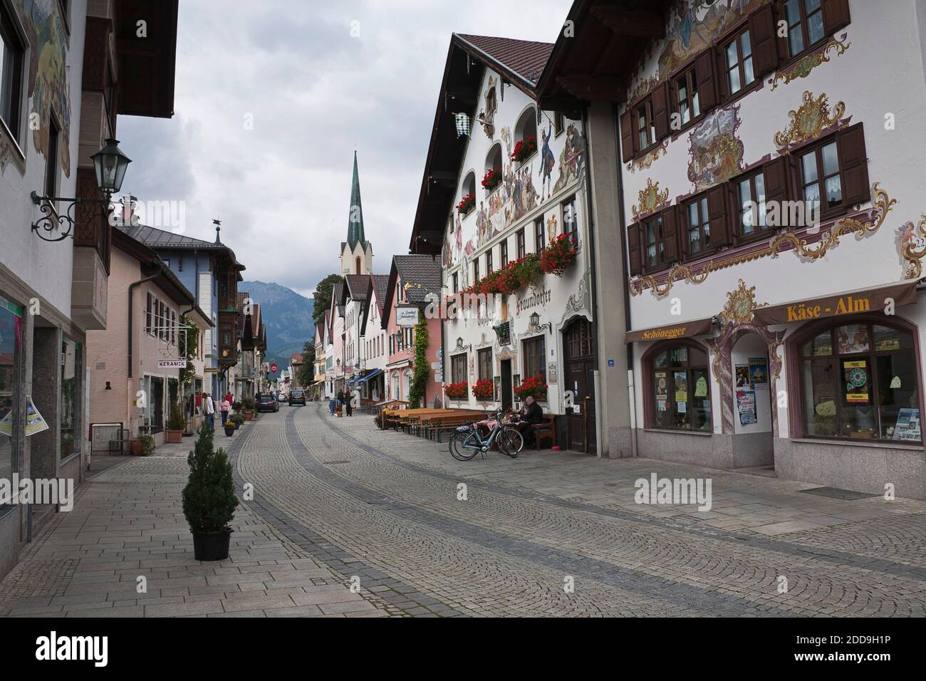 Fussgangerzone Garmisch Partenkirchen Innenstadt