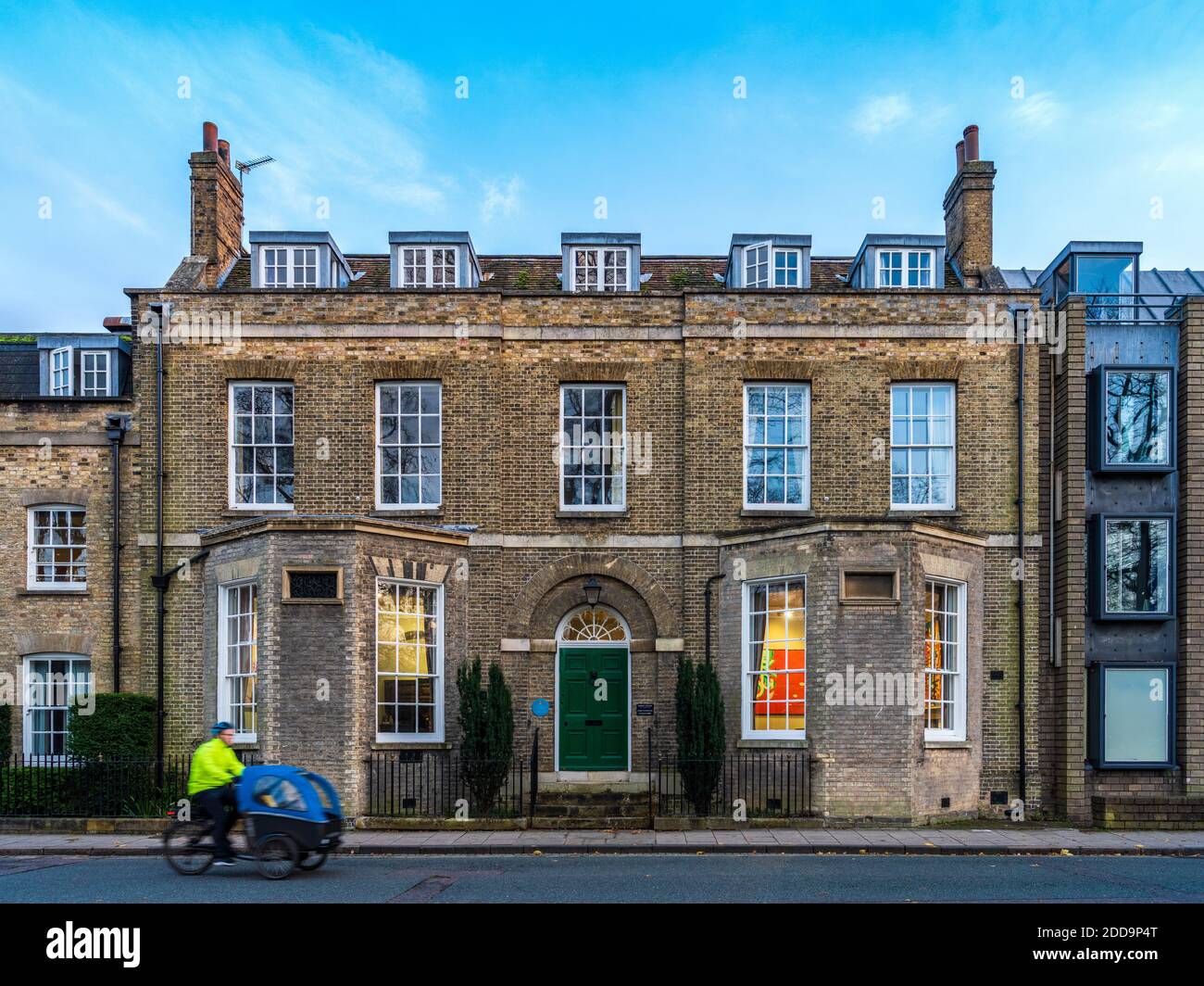 Newnham Grange Cambridge - Grade II denkmalgeschütztes Gebäude, ehemaliges Familienhaus von George Darwin & seiner Frau Maud Darwin. Jetzt Teil des Darwin College Cambridge. Stockfoto