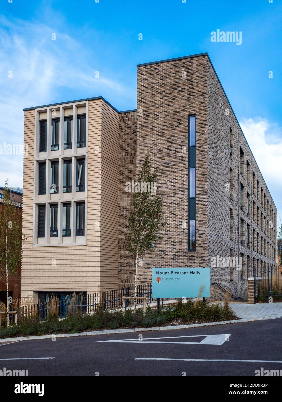 St Edmunds College Cambridge Mount Pleasant Halls, moderne Studentenwohnheime in Cambridge. Architekten R H Partnerschaft 2019. Howard Osborne LLP. Stockfoto