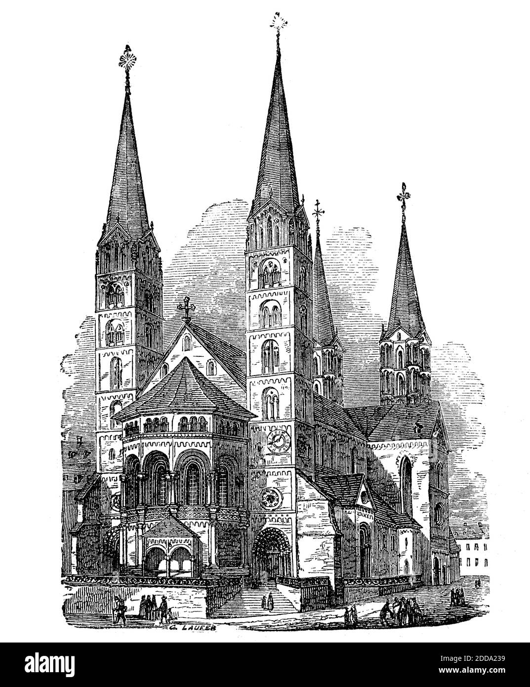 Der Dom in Bamberg, Oberfranken, Bayern, Deutschland, um 1880 / der Dom in Bamberg, Oberfranken, Bayern, Deutschland, um 1880, Historisch, historisch, digital verbesserte Reproduktion eines Originals aus dem 19. Jahrhundert / digitale Reproduktion einer Originalvorlage aus dem 19. Jahrhundert, Stockfoto