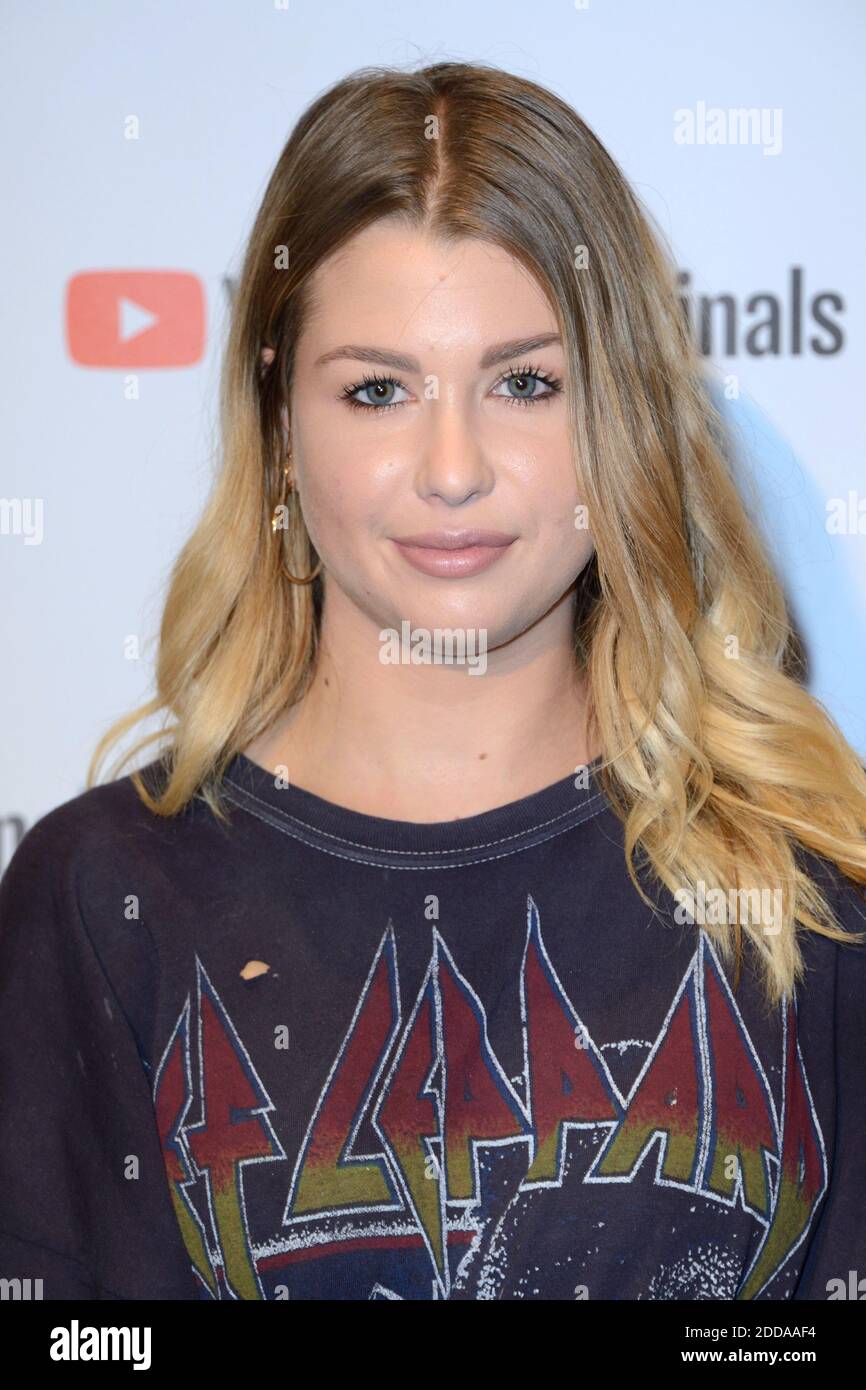 EnjoyPhoenix (Marie Lopez) bei der Premiere der YouTube-Serie Les Emmerdeurs and Groom im Grand Rex in Paris, Frankreich, 18. September 2018. Foto von Aurore Marechal/ABACAPRESS.COM Stockfoto
