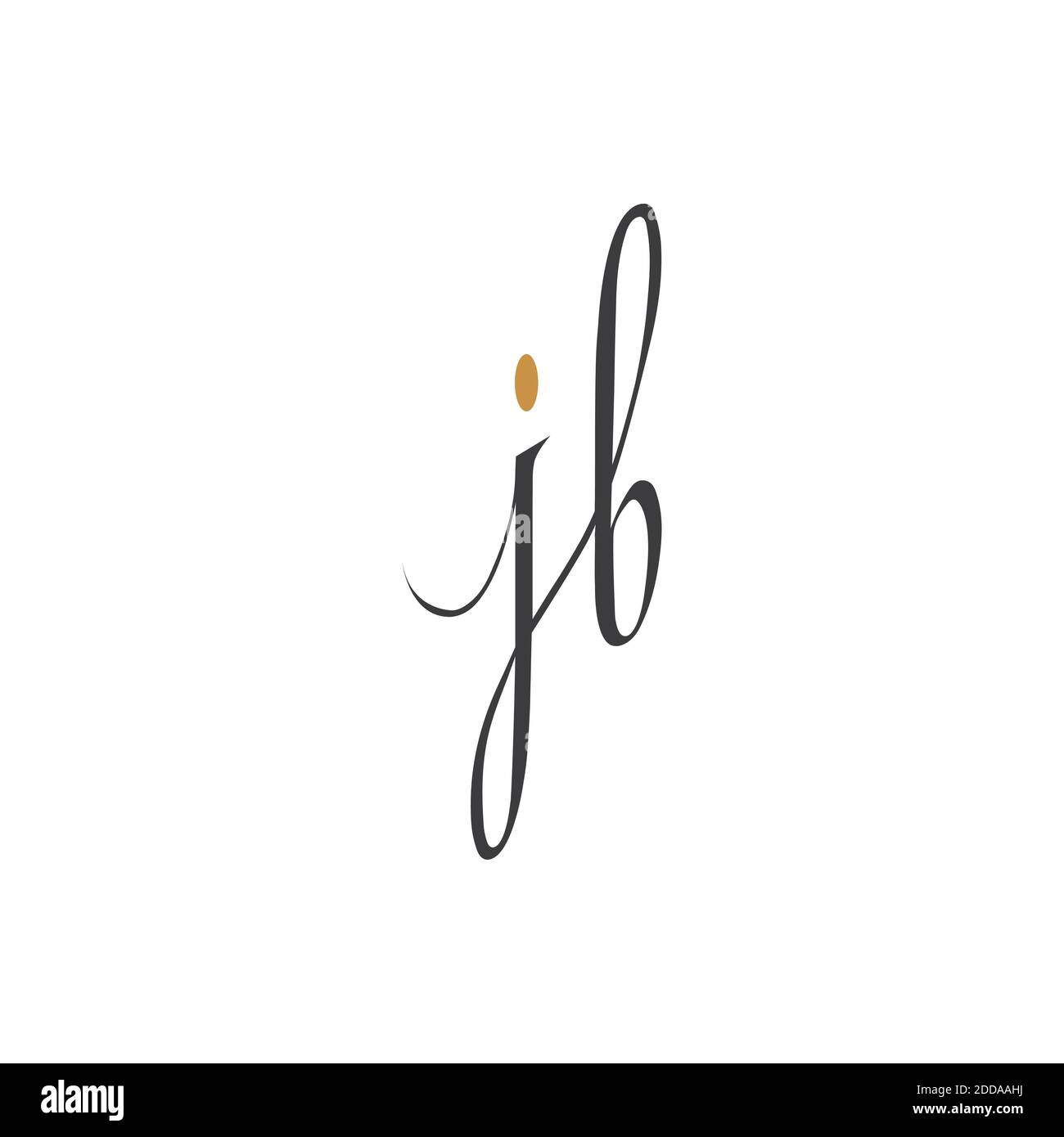 Anfangsbuchstabe bj Logo oder JB Logo Vektor Design Vorlage Stock Vektor
