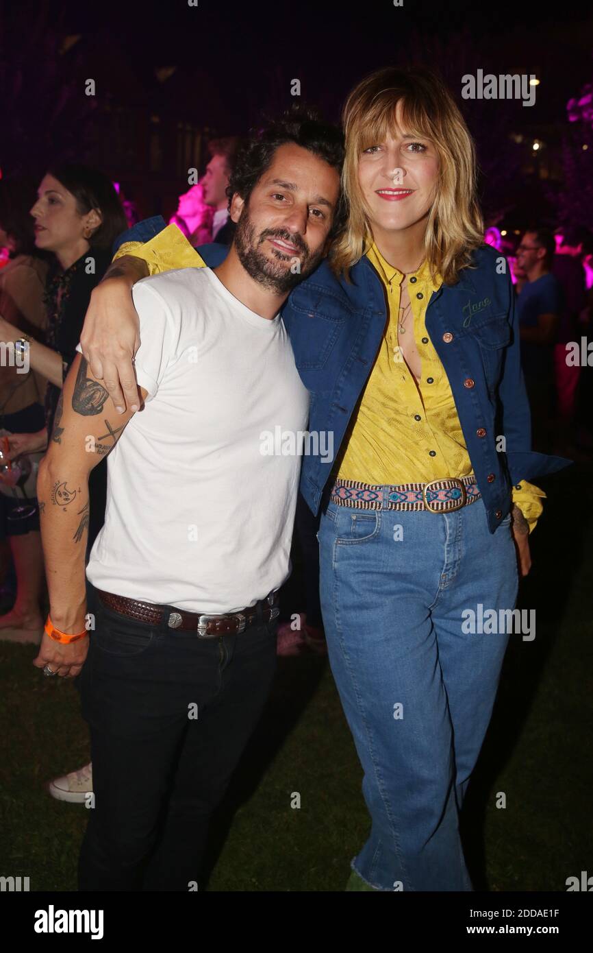 Sylvain Quimene et sa femme Daphne Burki lors de la soiree d'ouverture de la Spritz Piazza Edition 2018 a Paris, France, le 19 Septembre 2018. Foto von Jerome Domine/ABACAPRESS.COM Stockfoto