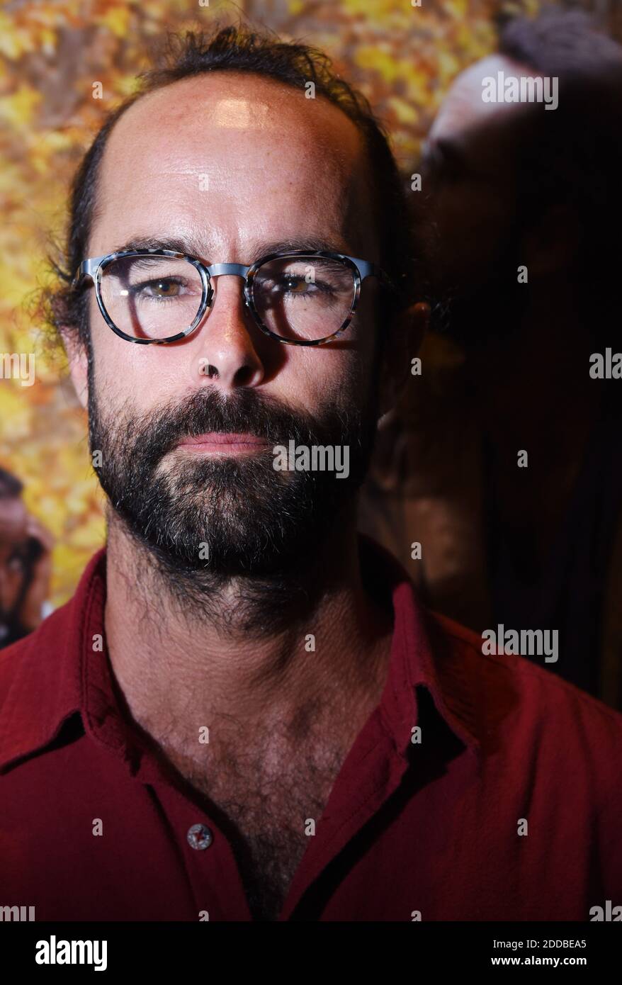 Cedric Herrou nimmt an der Premiere von Libre in Paris, Frankreich am 26. September 2018 Teil. Foto von Alain Apaydin/ABACAPRESS.COM Stockfoto