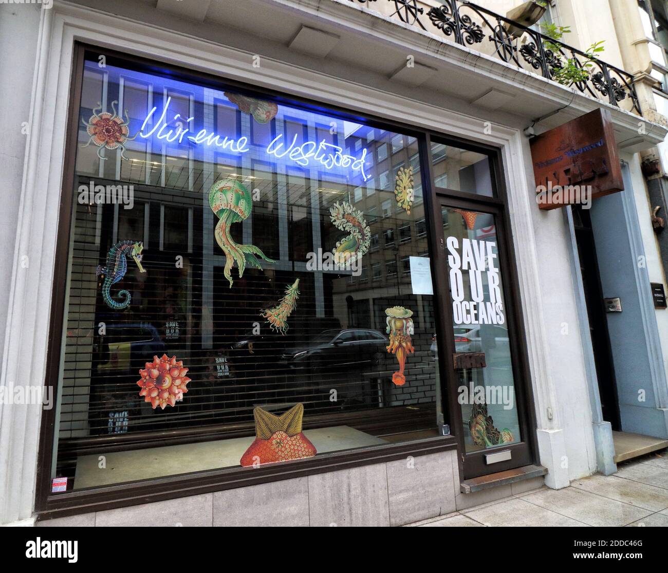 Vivienne Westwood Modegeschäft in London. Stockfoto