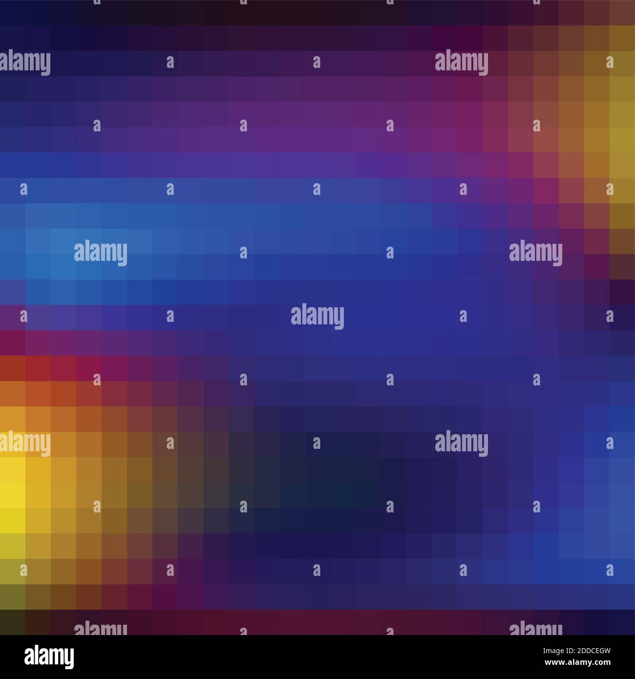 Abstrakter Neon-Hintergrund, strukturiert durch Quadrate. Dunkelblaues Mosaikmuster Stock Vektor