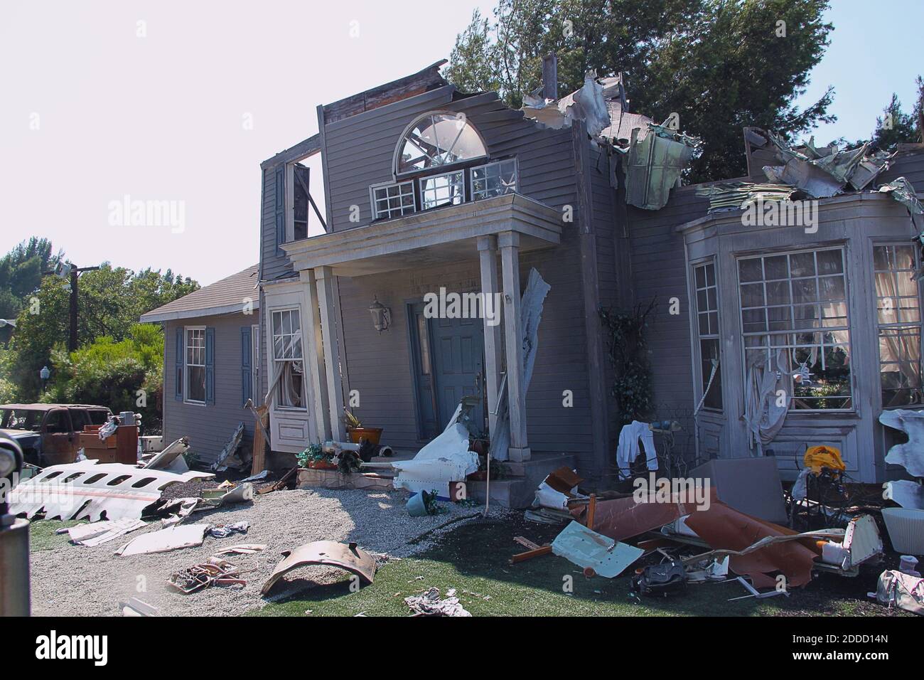 Eines der arbeitenden Filmstudios des Themenparks Universal Studios Hollywood. Universal City, Kalifornien, Los Angeles. Stockfoto