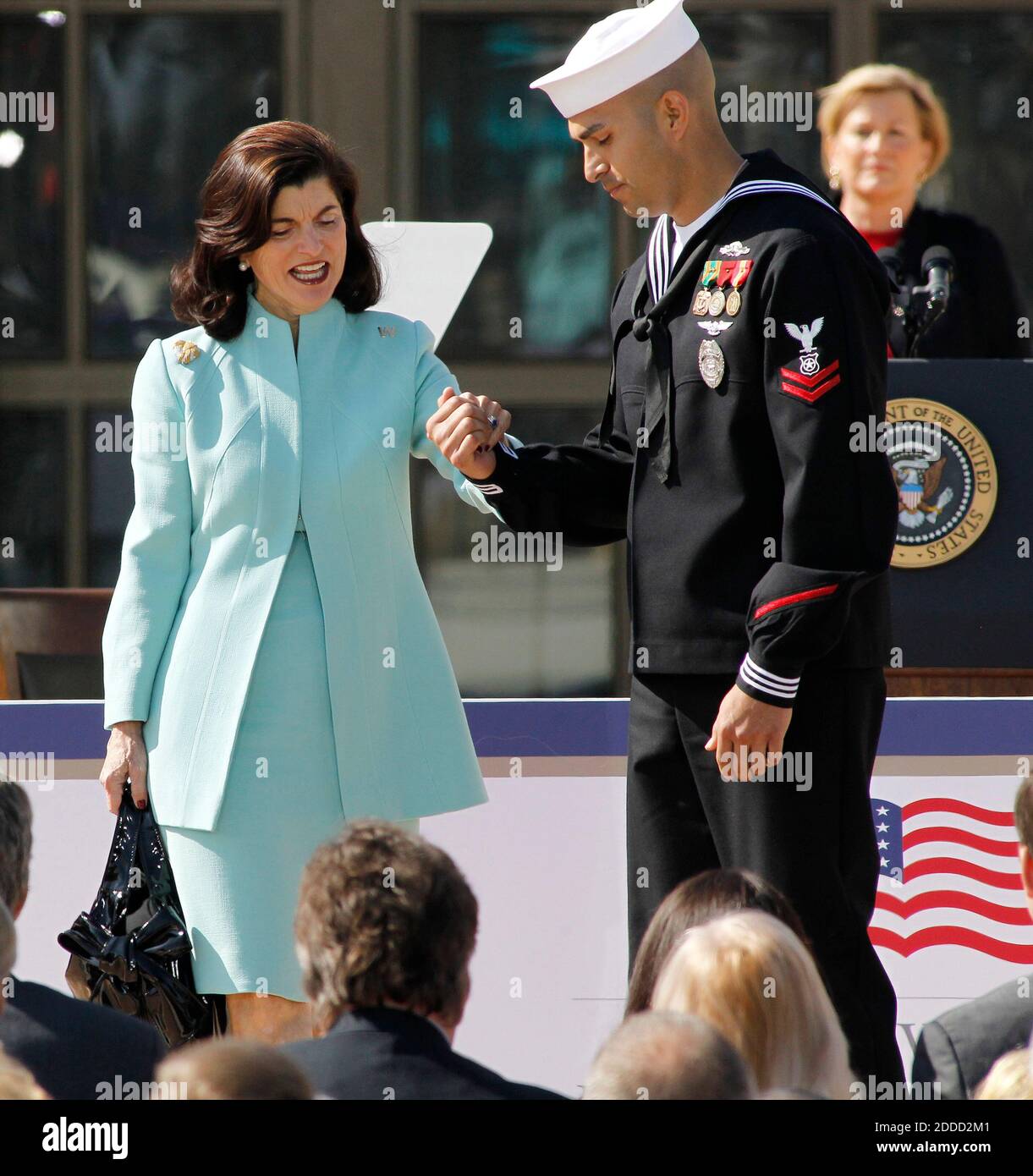 KEIN FILM, KEIN VIDEO, KEIN Fernsehen, KEIN DOKUMENTARFILM - Luci Baines Johnson Turpin, Tochter von Präsident Lyndon Johnson, nimmt am Donnerstag, dem 25. April 2013, an den Einweihungszeremonien für das neue George W. Bush Presidential Center in Dallas, Texas, USA Teil. Foto von Paul Moseley/Fort Worth Star-Telegram/MCT/ABACAPRESSS.COM Stockfoto