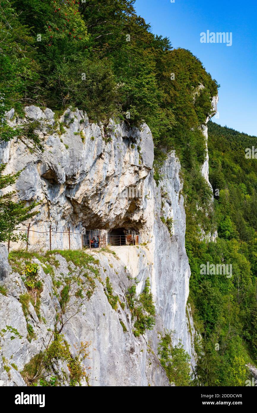 Felsberg von Ewige Wand in Bad Goisern, Oberösterreich, Österreich Stockfoto