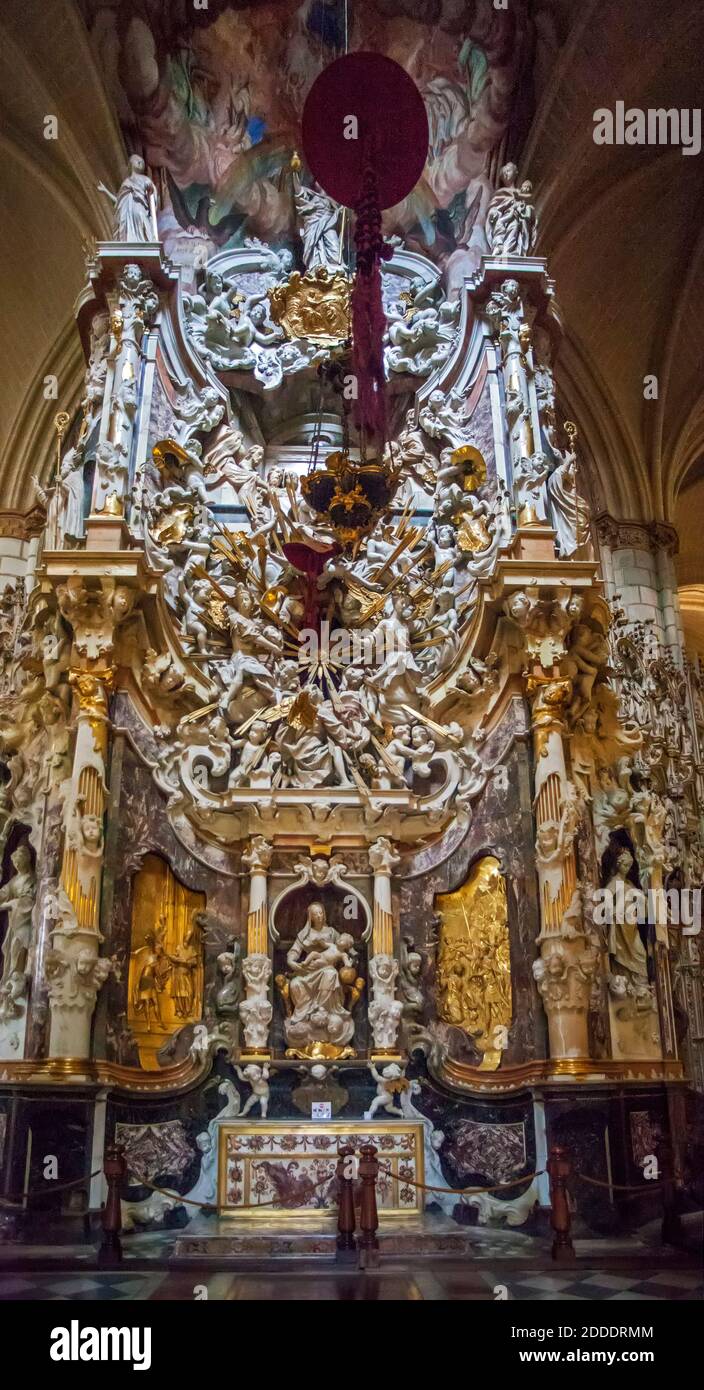 Altar in der Kathedrale von Toledo, Spanien Stockfoto