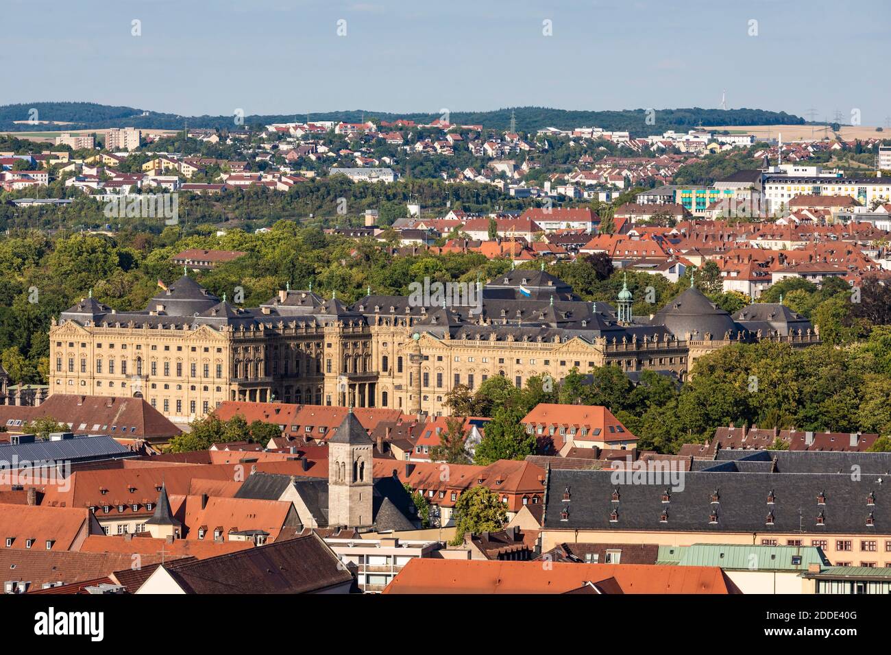 Deutschland, Bayern, Würzburg, Würzburg Residenz und umliegende Gebäude Stockfoto