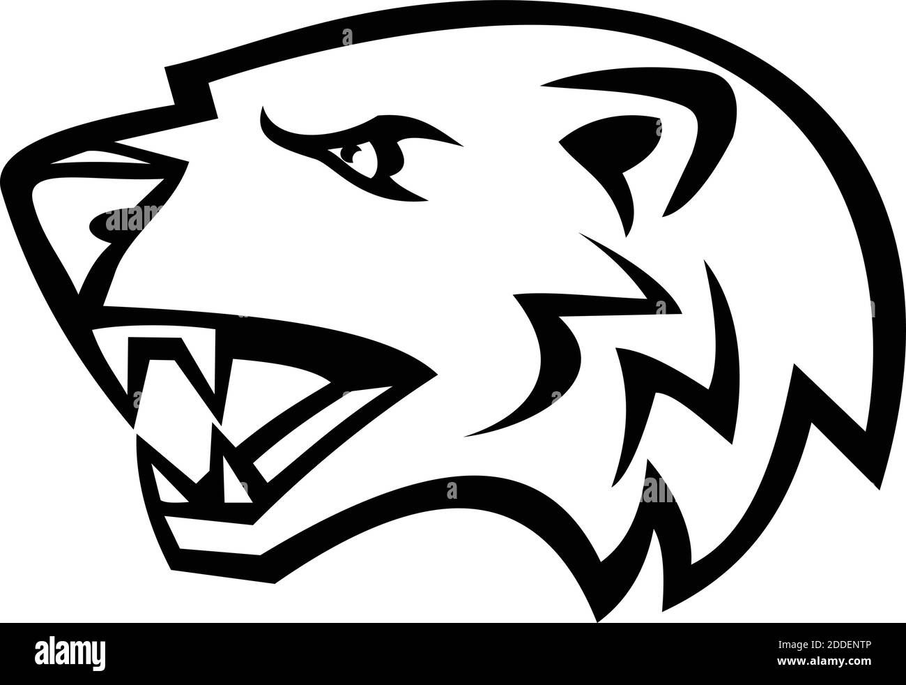 Maskottchen-Illustration des Kopfes eines wütenden amerikanischen Dachs, eines nordamerikanischen Dachs, ähnlich dem europäischen Dachs, von der Seite auf isoliertem Rückgrat betrachtet Stock Vektor