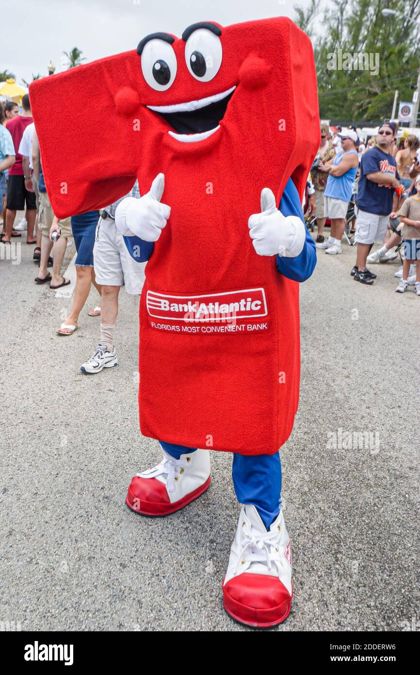 Florida Ft. Fort Lauderdale Beach Air & Sea Show Militär, Bank Atlantic Maskottchen Marketing Förderung, Stockfoto