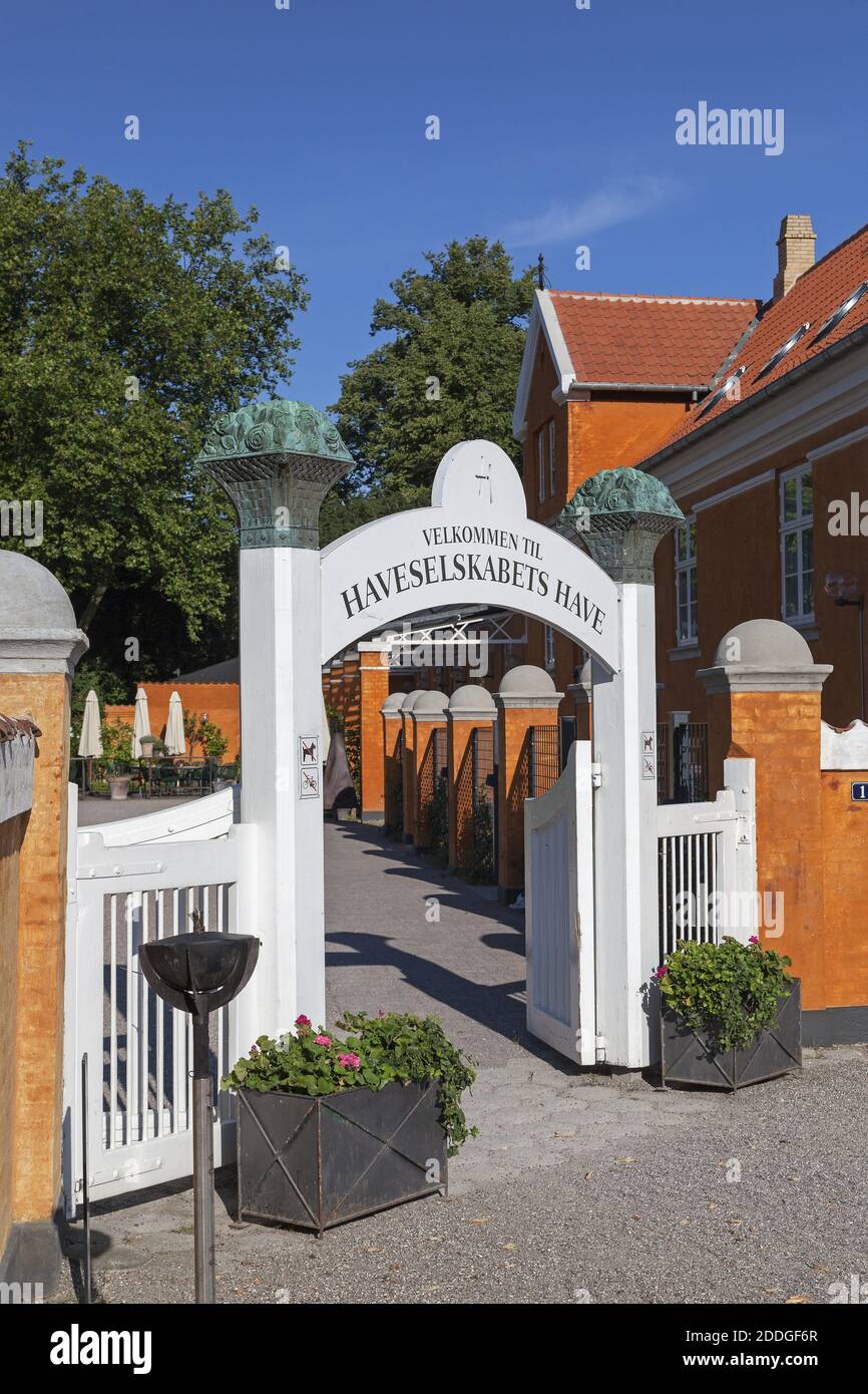 Geographie / Reisen, Dänemark, Kopenhagen, Eingang zu Haveselskabets haben in Fredriksberg in Kopenhagen, Additional-Rights-Clearance-Info-not-available Stockfoto