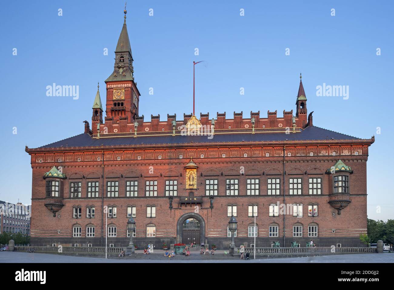 Geographie / Reisen, Dänemark, Kopenhagen, Rathaus am Rathausplatz, Radhuspladsen von Coopen, Additional-Rights-Clearance-Info-not-available Stockfoto