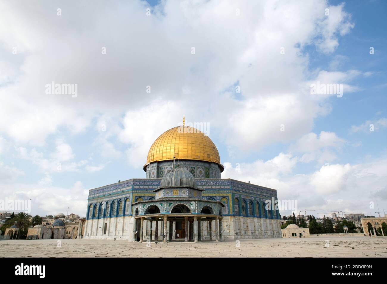 Tempelberg in Jerusalem - Felsendom Stockfoto