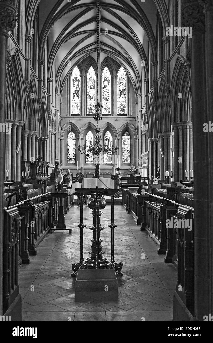 In Southwell Minster, Kathedrale und Pfarrkirche, Southwell, Nottinghamshire Stockfoto