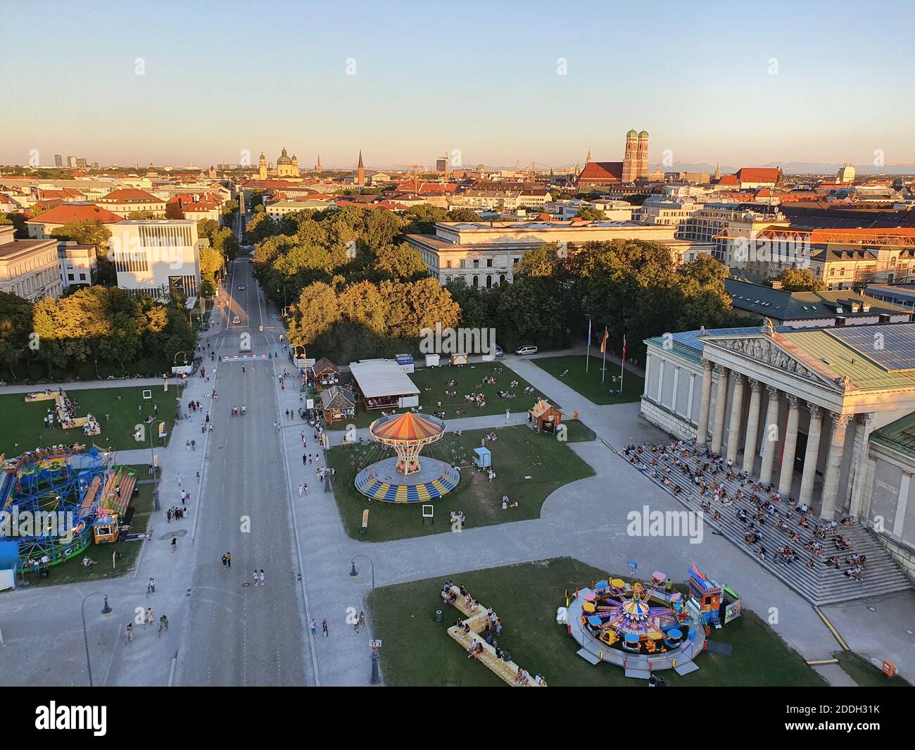 Open Air Festival am Königsplatz in München Stockfoto