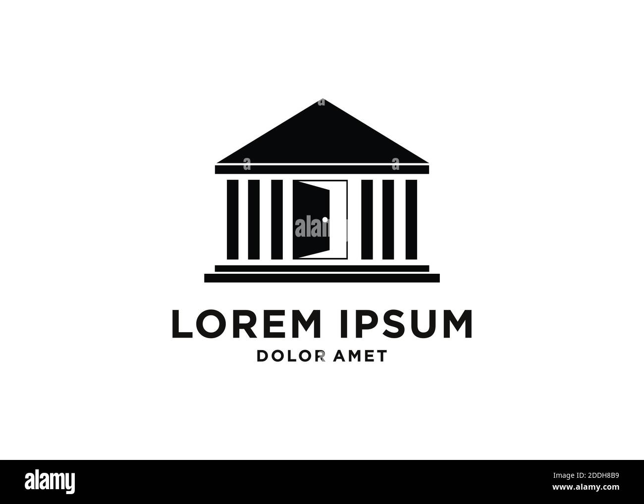 Startseite Logo Symbol Grafik modern abstrakt Stockfoto