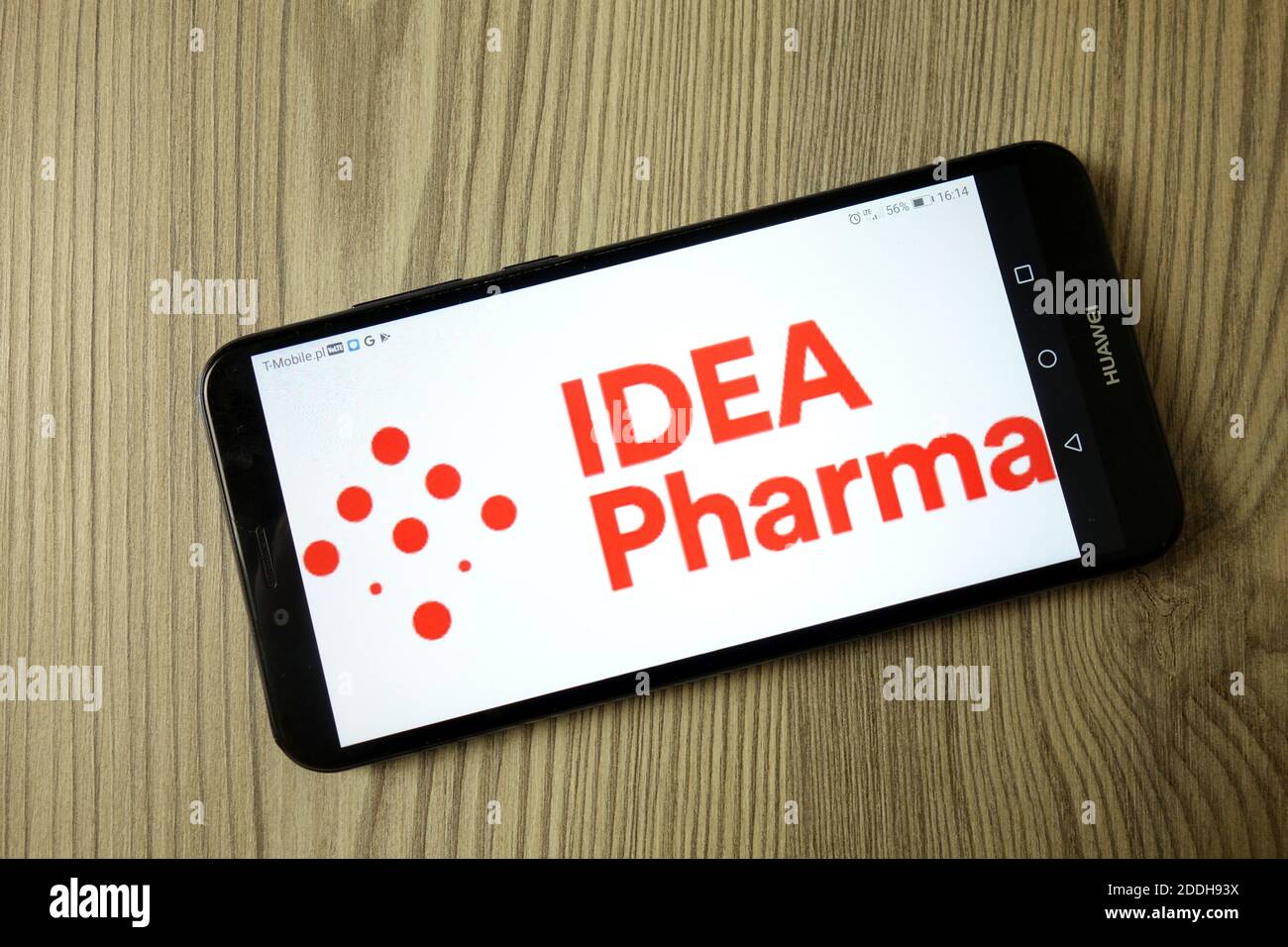 KONSKIE, POLEN - 21. Dezember 2019: Idea Pharma Logo auf dem Handy angezeigt Stockfoto
