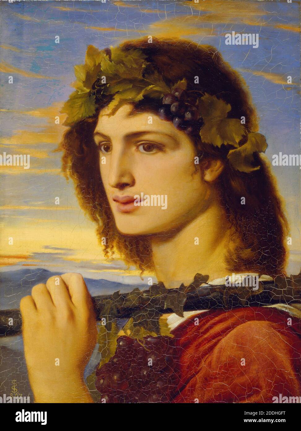 Bacchus, 1867 Von Simeon Solomon, Kunstbewegung, Pre-Raphaelite, Römische Mythologie, Ölgemälde Stockfoto