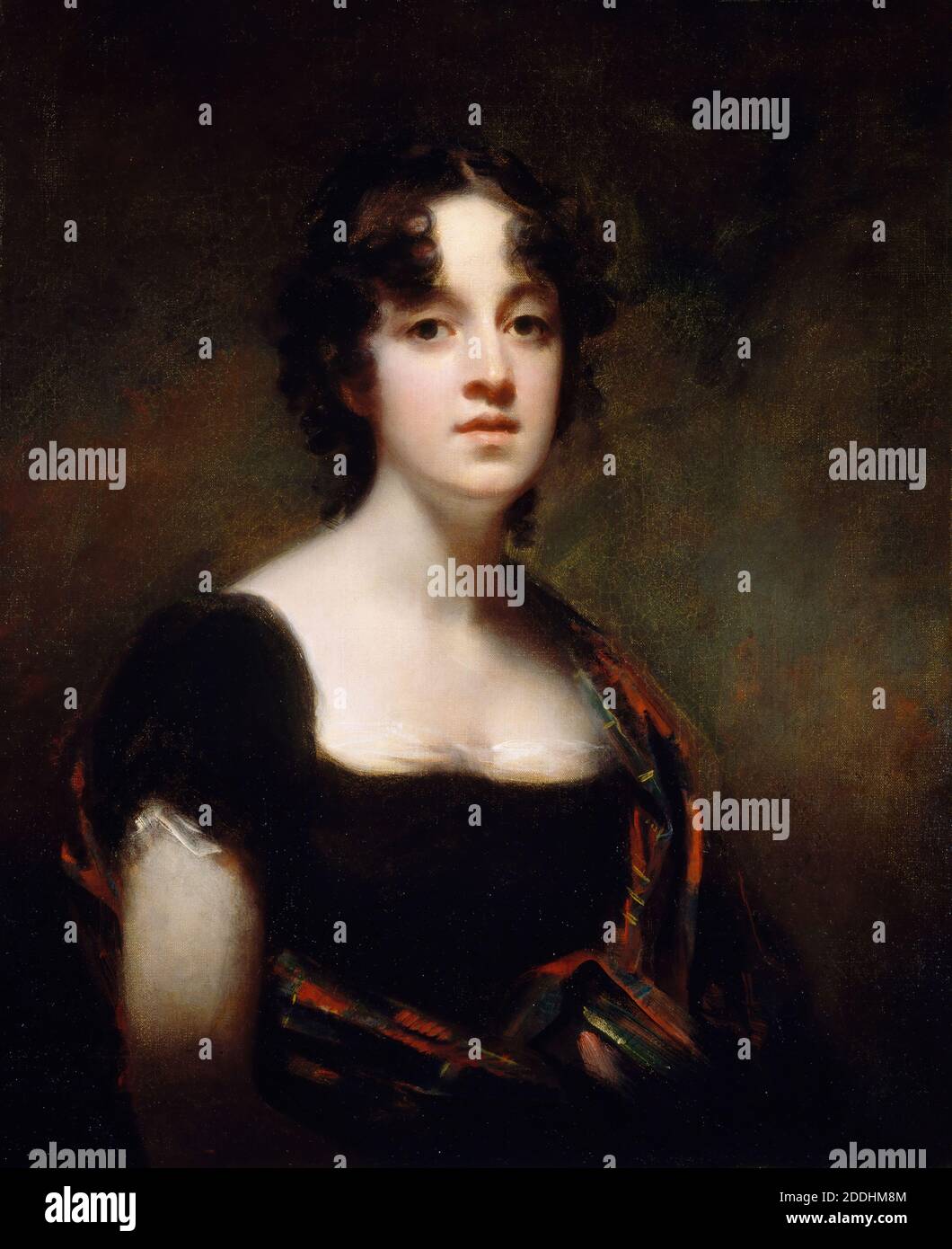 Frau Farquarson von Finzean, 1800-1823 Sir Henry Raeburn, Ölgemälde, Porträt, Chiaroscuro, Weiblich Stockfoto