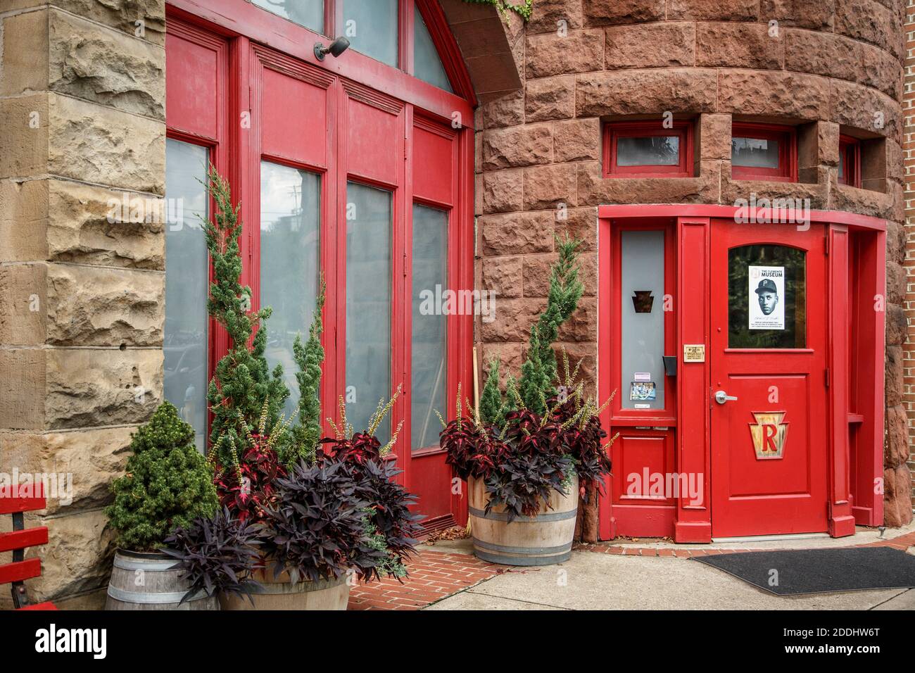 Eingang, das Clemente Museum, Pittsburgh, Pennsylvania USA Stockfoto