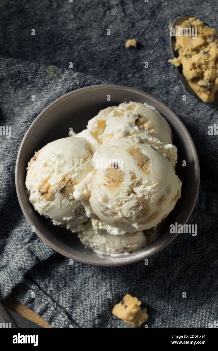 Frozen Plätzchen Teig Eis bereit zum Essen für Dessert Stockfoto