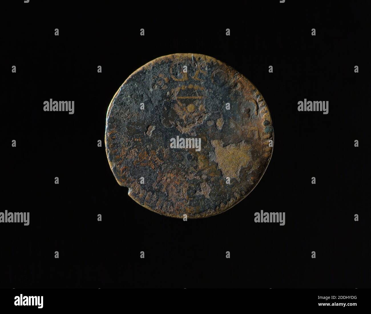 Marke des 17. Jahrhunderts: Birmingham, Numismatik, Münze Stockfoto