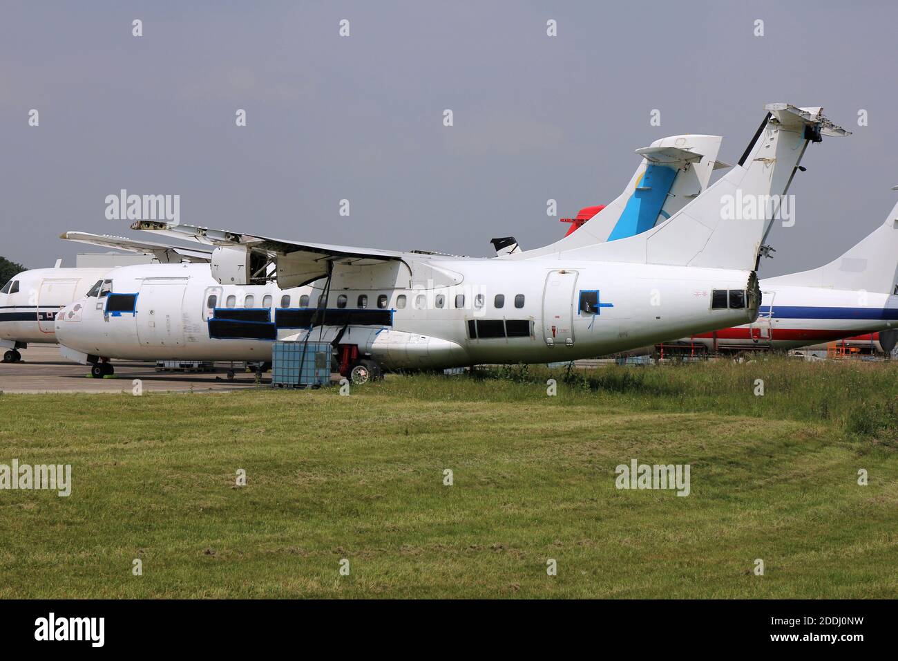 Regionales Kurzstreckenflugzeug im Wartungsservice Stockfoto