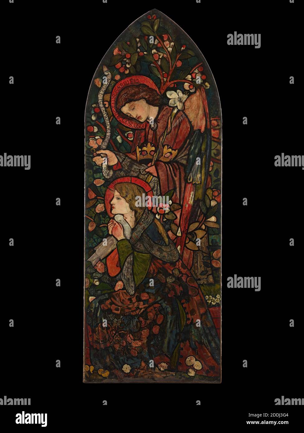 The Annunciation Künstler: Sir Edward Burne-Jones, Religion, Christian, Angel, Virgin MaryPre-Raphaelite, Design Stockfoto