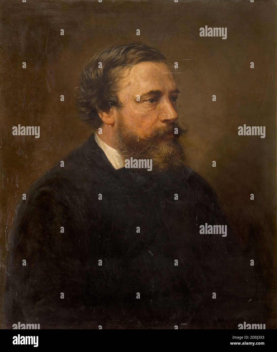 Portrait of John Thackray Bunce (1828-1899), 1879 von William Thomas Roden, Ölgemälde, Portrait, Männlich, Birmingham Geschichte, Barted Stockfoto