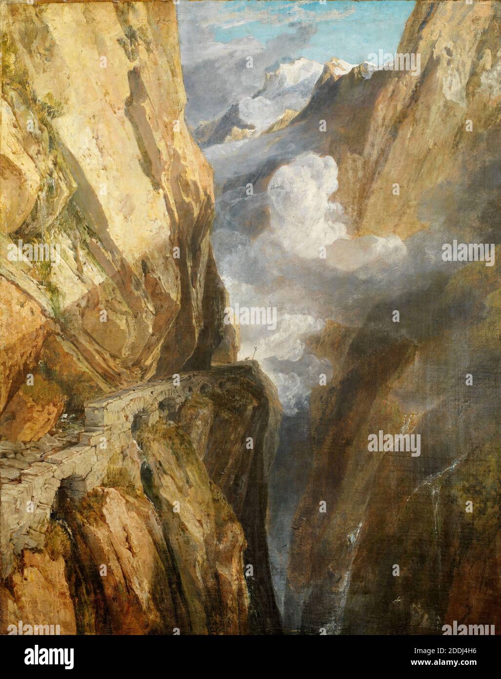 Der Pass von St. Gotthard, Schweiz, 1803-04 von J M W Turner, Landschaft, Berg, Alpen, Ölgemälde Stockfoto