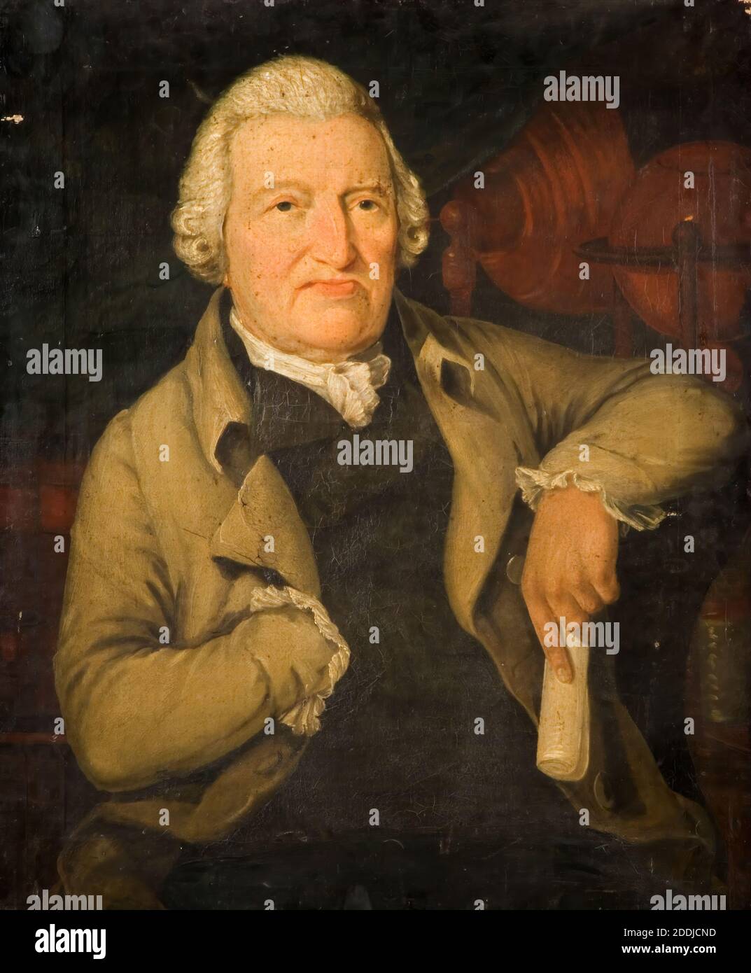 Porträt Von Dr. William Bache, 1800 British School, Porträt, Männlich, Arzt, Kostüm, Weste Stockfoto