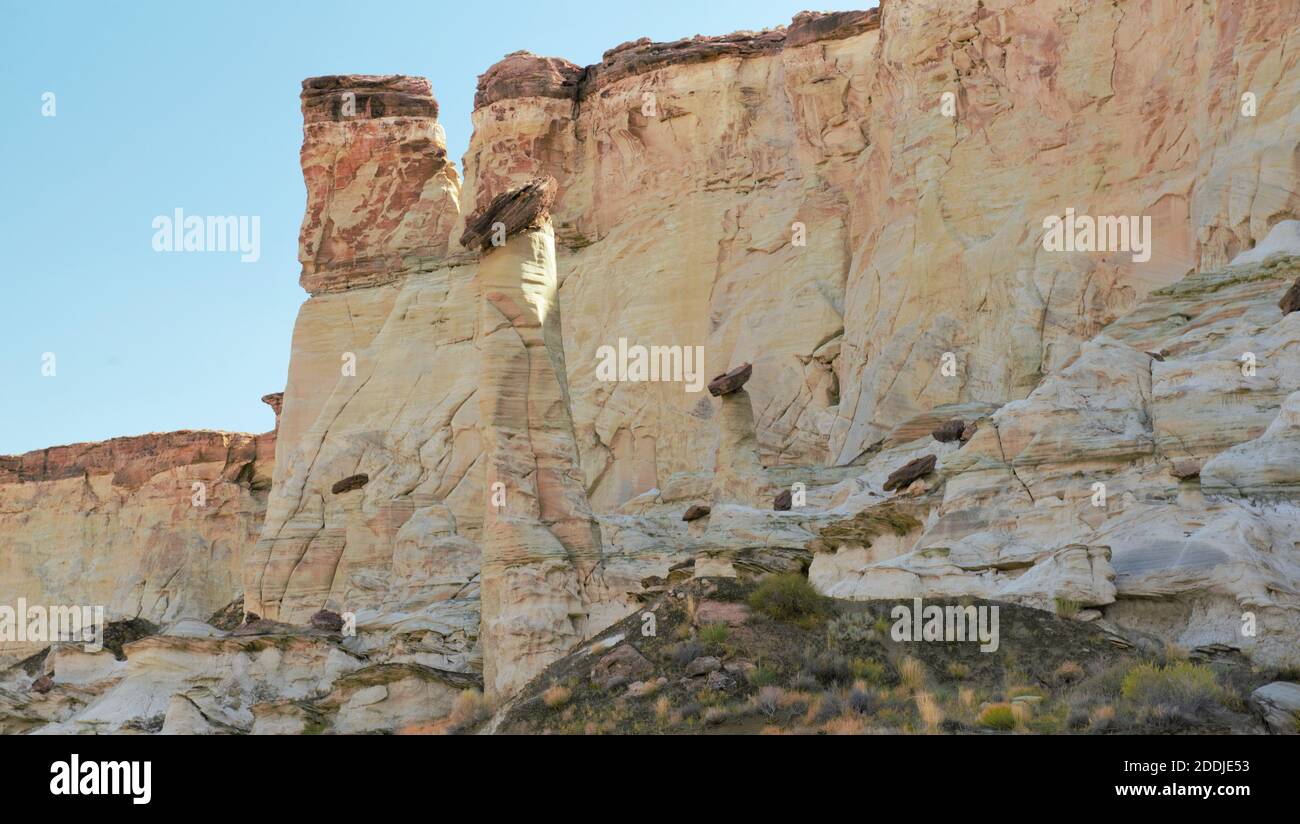 Wahweap Hoodoos Felsformationen in der Nähe von Kanab Stockfoto