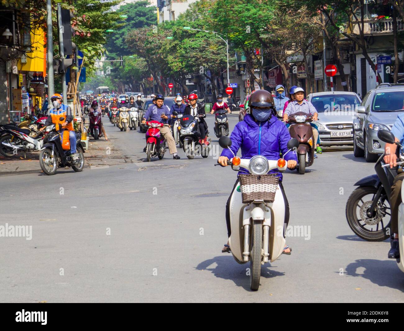 Verkehr in Hanoi Stockfoto